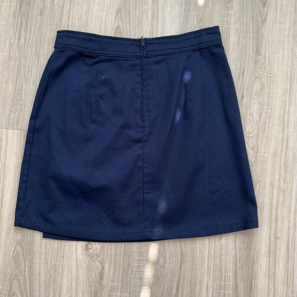 ModCloth Women's Navy Blue Button Skirt - Picture 3 of 7